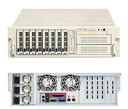 SuperServer 6034H-X8R, 2x Nocona, 800Mhz, Video, SCSI/U320, 2x GB Lan, DDR2, 8x SCA, 3U/3x 760W
