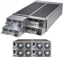 Super FatTwin®FI/O(4x Nodes) E5-2600v4+2.5" Server