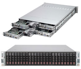 Super Twin²®(4xNodes) E5-2600v4+2.5" Server