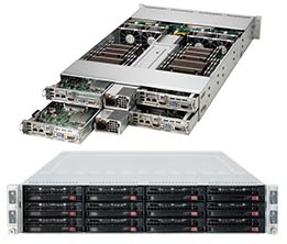 Super Twin²®(4xNodes) E5-2600v4+3.5" Server