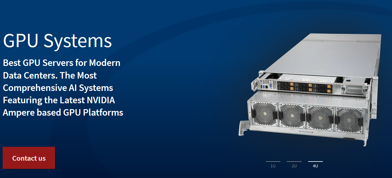 Super 3rdGen Scalable GPU 4U+2.5" Server