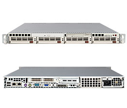 Super 6014P-32, 2x Paxville/Dual-Core, 800Mhz, Video, 2x GB Lan, 4x HS SAS+Raid, DDR2(16GB), 1U/700W