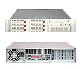 SuperServer 6025B-8, 2x LGA771/QC, Video, 2x GB Lan, 6x HS SCSI+Raid, DDR2FBD(32GB), 2U/550W