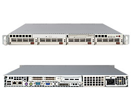SuperServer 6015P-T, 2x LGA771/QC, Video, 2x GB Lan, 4x HS SATA+Raid, DDR2/32GB, 1U/700W