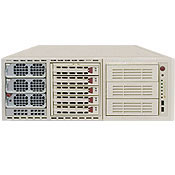 Supermicro SC748S-R1000, 4U RM/Tower, 5x HS U320 SCSI+2x 5.25"+1x 3.5" Ext Bays, 1000W(1+1) P.S