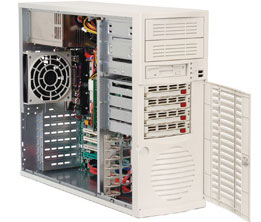 Super 4710S-T, SWs, 1x Opt/DC, Video, 2x GB Lan, 4x HS SATA+Raid, DDR(4GB), Mid-Tower, 450W