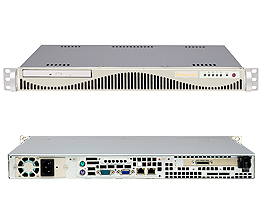 SuperServer 6015V-MRLP, 2x LGA771/QC, Video, 2x GB Lan, 2x 3.5"+Slim DVD, DDR2/16GB, 1U/280W LV