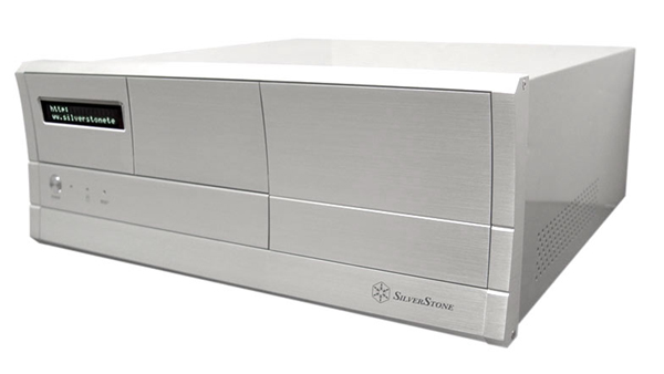 SilverStone LC03-S-V, Silver 2x 5.25"/2x 3.5" Ext+2x 3.5" Int Bays, VFD, 300W  HTPC Desktop Case