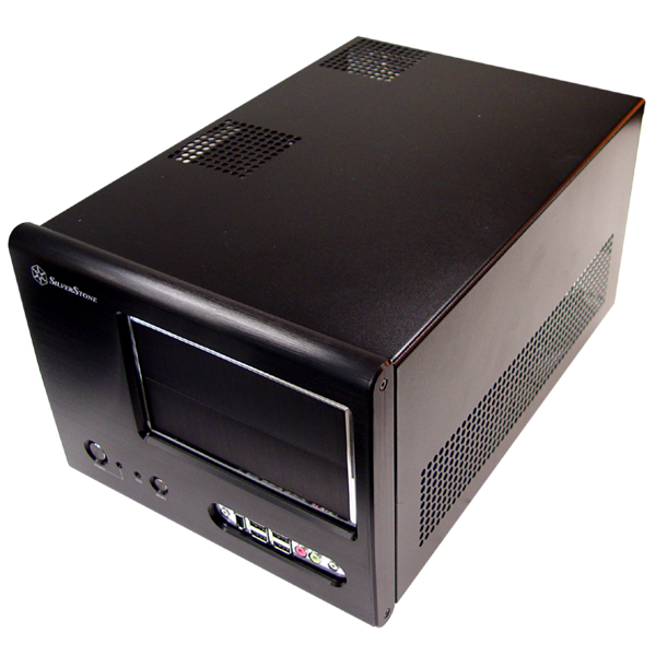 SilverStone SG01B, Black Alum, 2x 5.25" Ext+2x 3.5" Int Bays, 300W Small Desktop Case