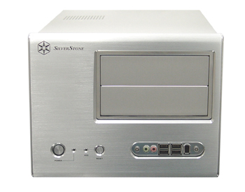 SilverStone SG01S, Silver Alum, 2x 5.25" Ext+2x 3.5" Int Bays, 300W Small Desktop Case