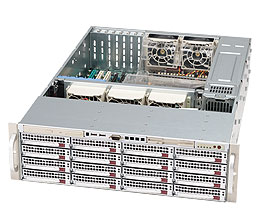 Supermicro SC836E2-R800V, 3U RM, 16x HS SAS/SATA2 Bays+2x 28-Port 3Gb/s SAS Expander, 800W(1+1) P.S