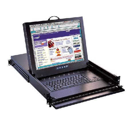 HRKP115. 1.5U Rackmount 15" High brightness LCD Keyboard Drawer