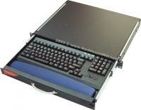 RK-2, 1U Rackmount Keyboard Drawer, Short depth, PS/2 Compact keyboard & Trackball