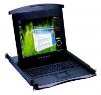N1417, 1U Rackmount 17" LCD Keyboard Drawer, Short Depth (18.9")