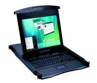 N117-U1601, 1U Rackmount 17" LCD Keyboard Drawer, 104 key notebook keyboard & touch pad