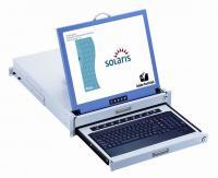 S219, Sun Solaris Compatible 2U Rackmount 19" LCD Keyboard Drawer, Optional 8 or 16 ports USB KVM