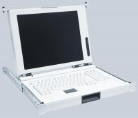 LMK2E-19, 2U Rackmount 19" LCD Keyboard Drawer, keyboard with centered 2 button touchpad
