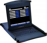 NCP-1701, 1U Rackmount 17" LCD Console Terminal Keyboard Drawer