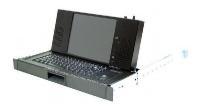 LMK1Q-10, 1U Rackmount 10.4" LCD Keyboard Drawer, cherry keyboard & trackball
