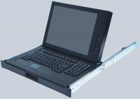 LMK1F-15, 1U Rackmount 15" LCD Keyboard Drawer, cherry keyboard & touchpad
