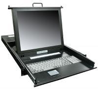 LMK1H-17, 1U Rackmount 17" LCD Keyboard Drawer, touch-pad mouse