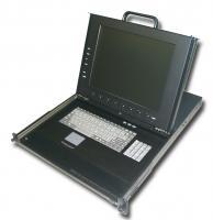 LMK1P-178, 1U Rackmount 17" LCD Keyboard Drawer, touch-pad mouse, 8 port PS/2 KVM & 8pcs KVM Cable