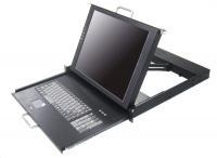 LMK1M-17, 1U Rackmount 17" LCD Keyboard Drawer, touch-pad, dual rail