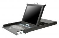 LMK1N-1716, 1U Rackmount 17" LCD Keyboard Drawer, touch-pad, USB keyboard/mouse cable