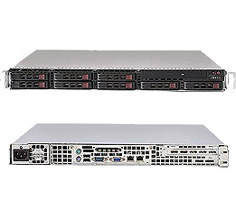 SuperServer 1025C-M3, 2x LGA771/QC, Video, 2x GB Lan, 8x HS 2.5" SAS/SATA, DDR2/48G, 1U/560W