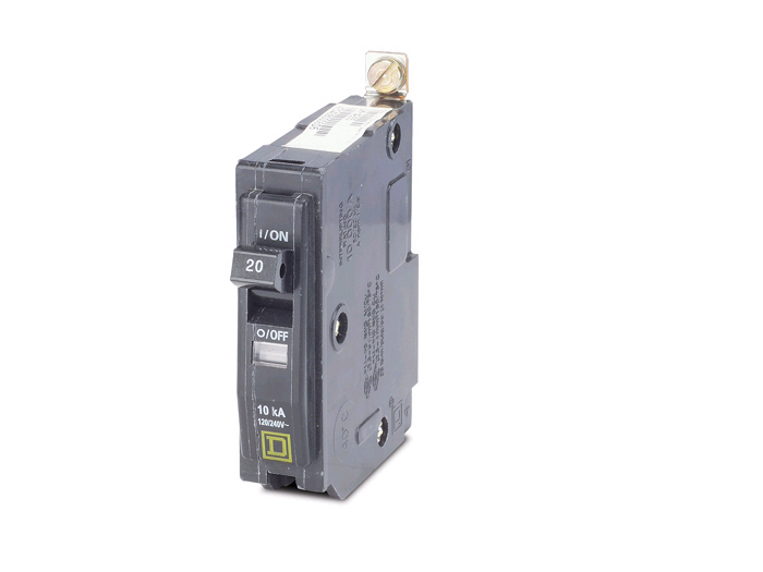 APC PD1P20ABBSD, PDU 1-POLE 20AMP, BOLT ON, SQUARE D BREAKER