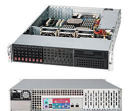 Super 2026T-TF, 2x X8/6C, Video, 2x GB Lan, 16x 2.5" HS SATA Bays , IPMI, D3/192GB, 2U/560W, 80+