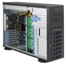 Super 4022G-6F, 2x 6300/16C, 3x GPU Slots, Video, 2x GB Lan, 8x HS SAS2,DDR3(512GB), 4U RM, 920W,80+
