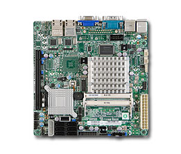 Supermicro X7SPA-H, Atom-D510, Video, 2x GB Lan, 6x SATA2+R5, SO-Dimm DDR2(4GB)