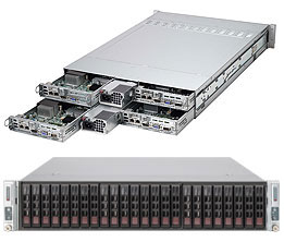 Super 2016Ti-HTRF, 4x Nodes, Xeon 3400, Video, 2x GB Lan, 6x 2.5" HS,IPMI,DR3/32GB,2U/R920W(1+1),80+