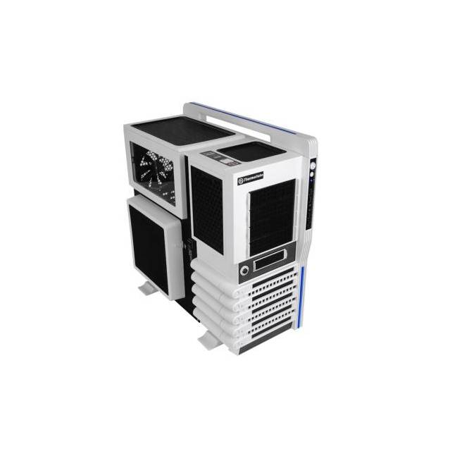 Thermaltake Level 10 GT VN10006W2N, 4x 5.25" Ext/5x 3.5" Int Bays, Black/White Gaming Case, No P.S