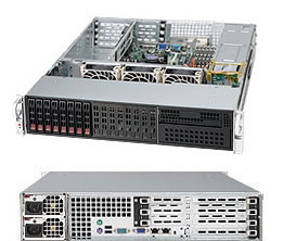 Supermicro SC213A-R740W, 2U RM, WIO, 16x HS 2.5" SAS/SATA+1x Slim CD Bays, 740W(1+1), 80+