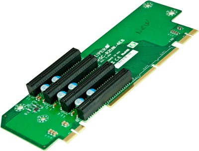 Supermicro RSC-R2UW-4E8, 2U 4x PCI-e(x8) Riser Card, WIO Slot
