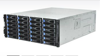 Quanta DN1700,24x HS SAS2/SATA3 Bays,2x HS SAS Controller  Modules(3x Ports/each),4U JBOD,760W(1+1)