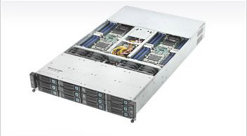 Quanta S810-X52L-3, 4x Nodes, 2x X9/8C, Video, 2x 10GB NIC, 3x 3.5" HS, IPMI,D3(256G),2U/R1400W,80+