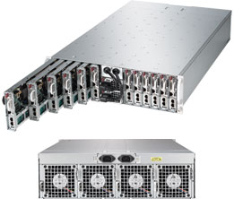 Super 5038ML-H12TRF,12x Nodes/E3-1200v3, Video, 2x GB Lan, 2x 3.5" Bays, IPMI, D3/32GB,3U/1620W(1+1)