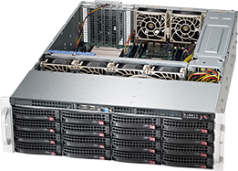 Supermicro SC836BHA-R1K28, 3U RM, 16x HS SAS/SATA Bays+SAS2/6GbS Expander,R1280W(1+1), 80+ P.S