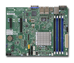 Supermicro A1SRM-2558F, Atom-C2558, Video, 4x GB Lan, 6x SATA2/3, IPMI, DDR3(64GB)