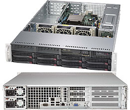 Super 5028R-WR, 1xE5-2600v4 , WIO,Video, 2xGB/I350 LAN, 8x HS SATA3(C612)+R, IPMI,D4(512GB),2U/R500W