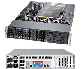 Super 2028R-C1R, 2x E5-2600v4, Video, 2x GB/i350,16x HS 2.5" SAS3(LSI3108)+R,IPMI,D4(2TB),2U/R920W