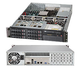 Super 6028R-T, 2x E5-2600v4, 6x PCIe, Video, 2x GB/i350 LAN,6x HS SATA3(C612)+R,IPMI,D4(2TB),2U/650W