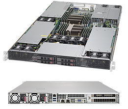 Super 1028GR-TR,2xE5-2600v4,3xGPU Slots,Video,2xGB LAN,4x HS 2.5" SATA3(C612),IPMI,D4(2TB),1U/R1600W