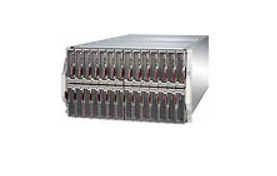 SuperBlade MBE-628E-416, 28x HS DP X10 Blades, Up to 2x GEM Switches,2x CMM/KVM,6U RM,1600W(4x PWS )