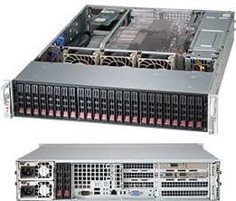 Supermicro SC216BE2C-R920W, 2U RM, WIO, 24x HS 2.5" SAS/SATA, 2x SAS3(12Gb/s) Expander, 920W(1+1)