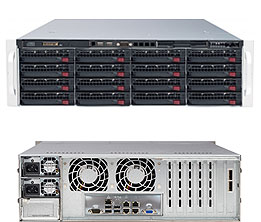 Super 6038R-E1CR16H, 2xE5-2600v4, Video,2x 10GB/X540,16x HS SAS3(LSI3108/Raid),IPMI,D4(2TB),3U/R920W
