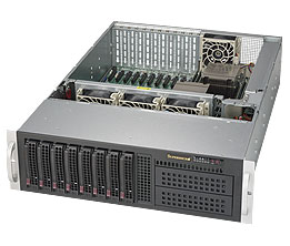 Super 6038R-TXR, 2x E5-2600v4,10x PCI-E(x8),Video,2x GB,8x HS SATA3(C612/Raid),IPMI,D4(2TB),3U/R980W